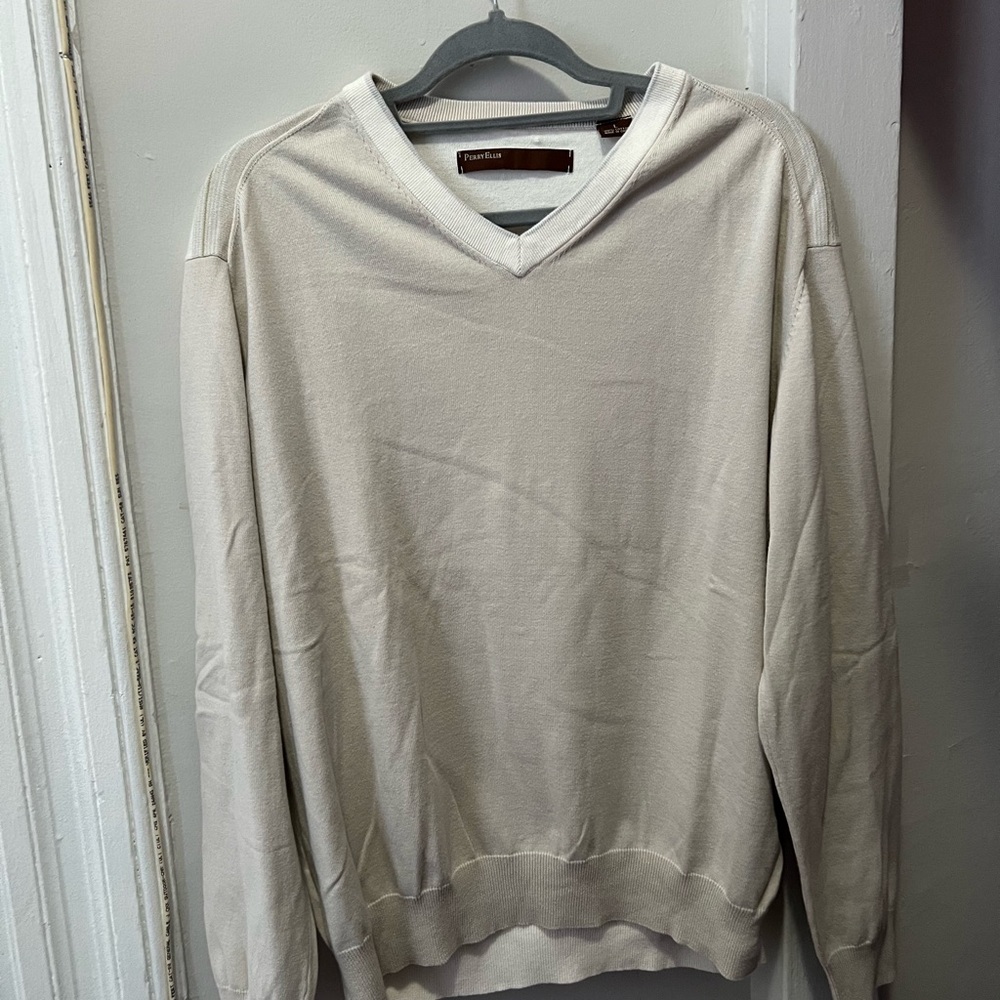 Perry Ellis Men’s V Neck‎ Pullover Sweater